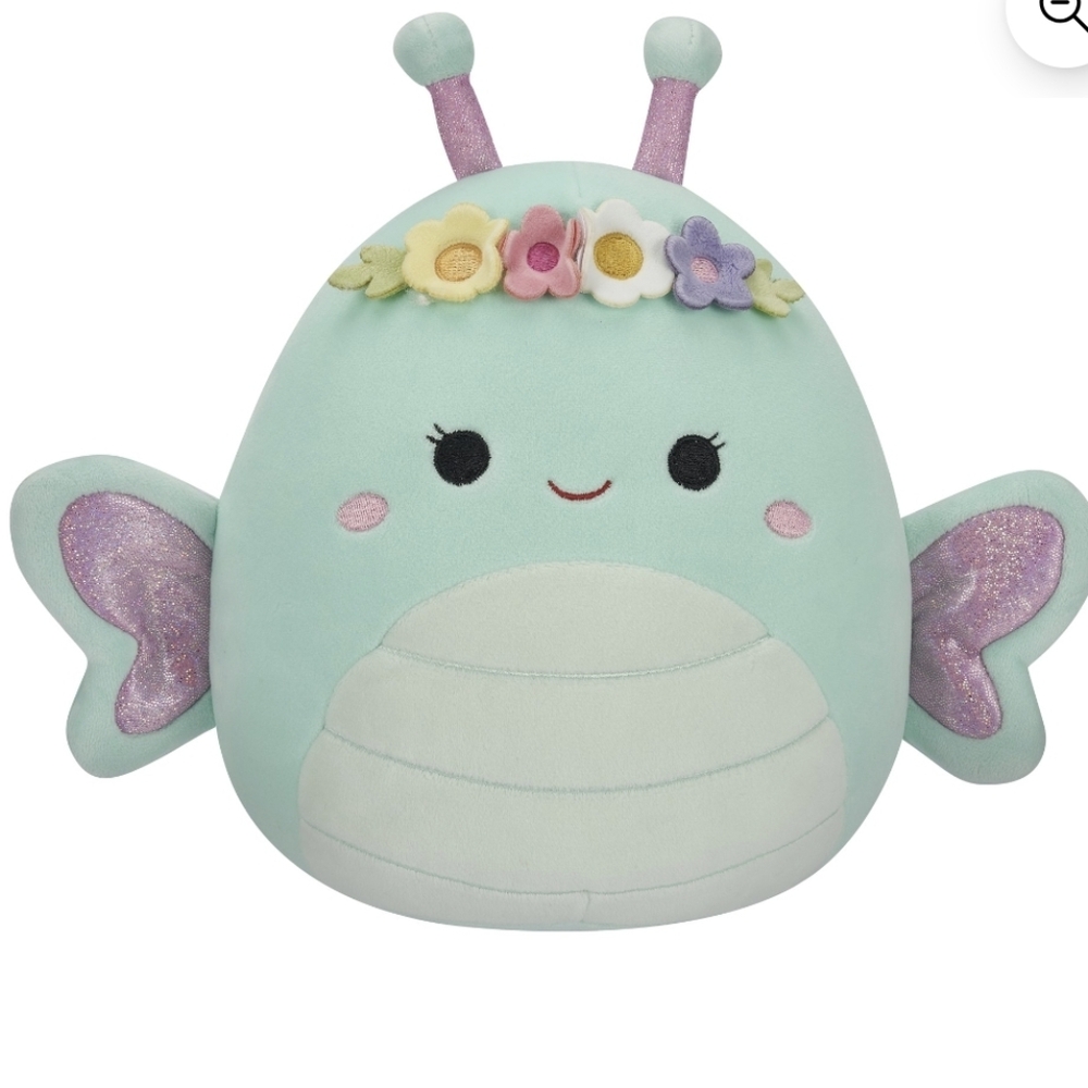 Squishmallows 5” Reina the Green Butterfly - Ultra Soft Plush Toy, Easter Basket